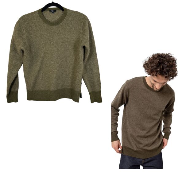 Rails Rune Wool Blend Sweater Woodland Moss Green Men's Size Large - Picture 1 of 7